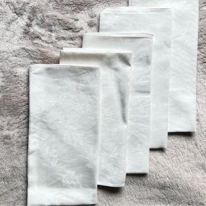 Fine Scottish Damask Linen Thistle Napkins
